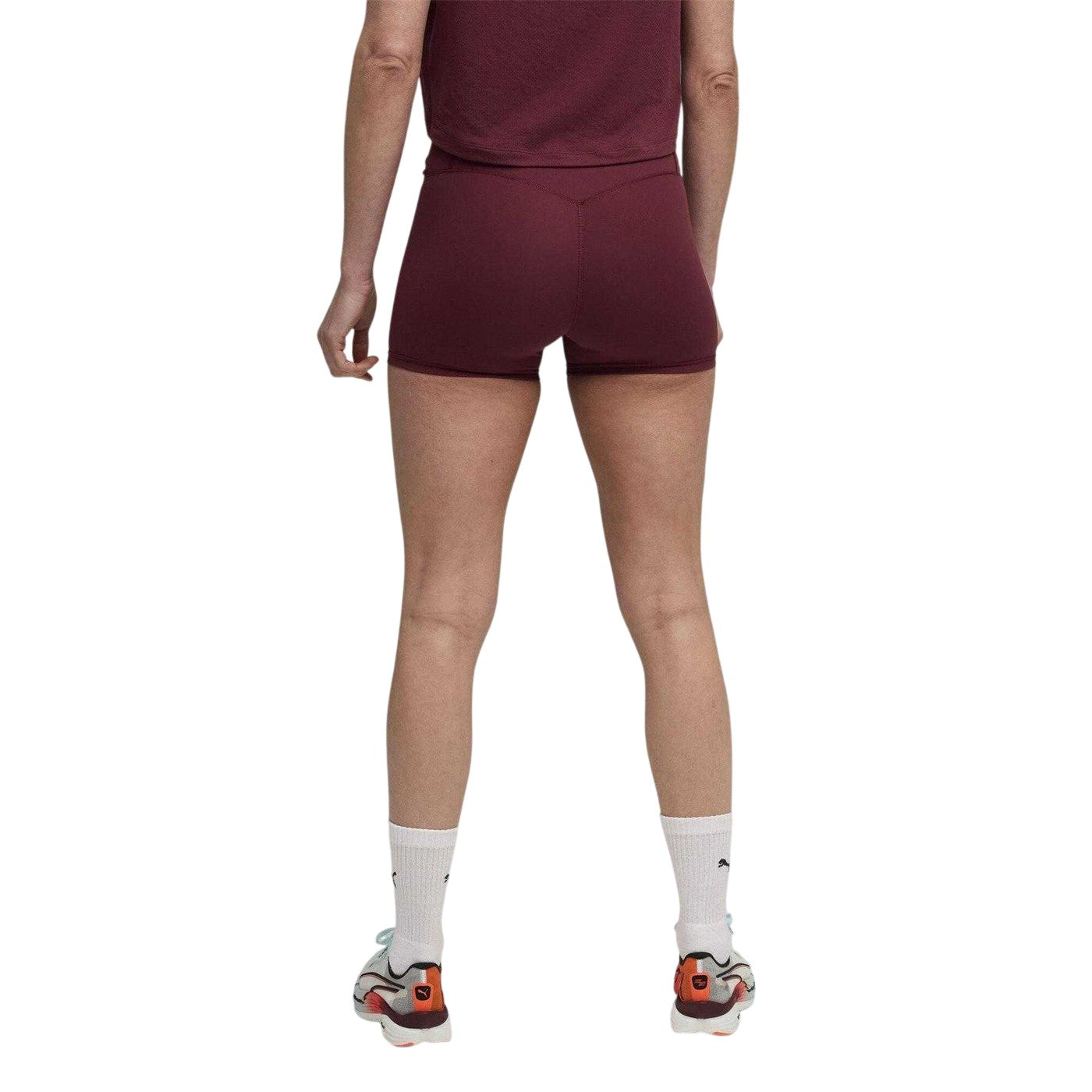 Ruby Red - Lifestyle - Puma Womens-Ladies Hyrox Luxe Workout Shorts