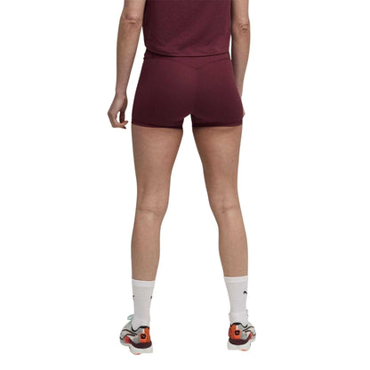 Ruby Red - Lifestyle - Puma Womens-Ladies Hyrox Luxe Workout Shorts
