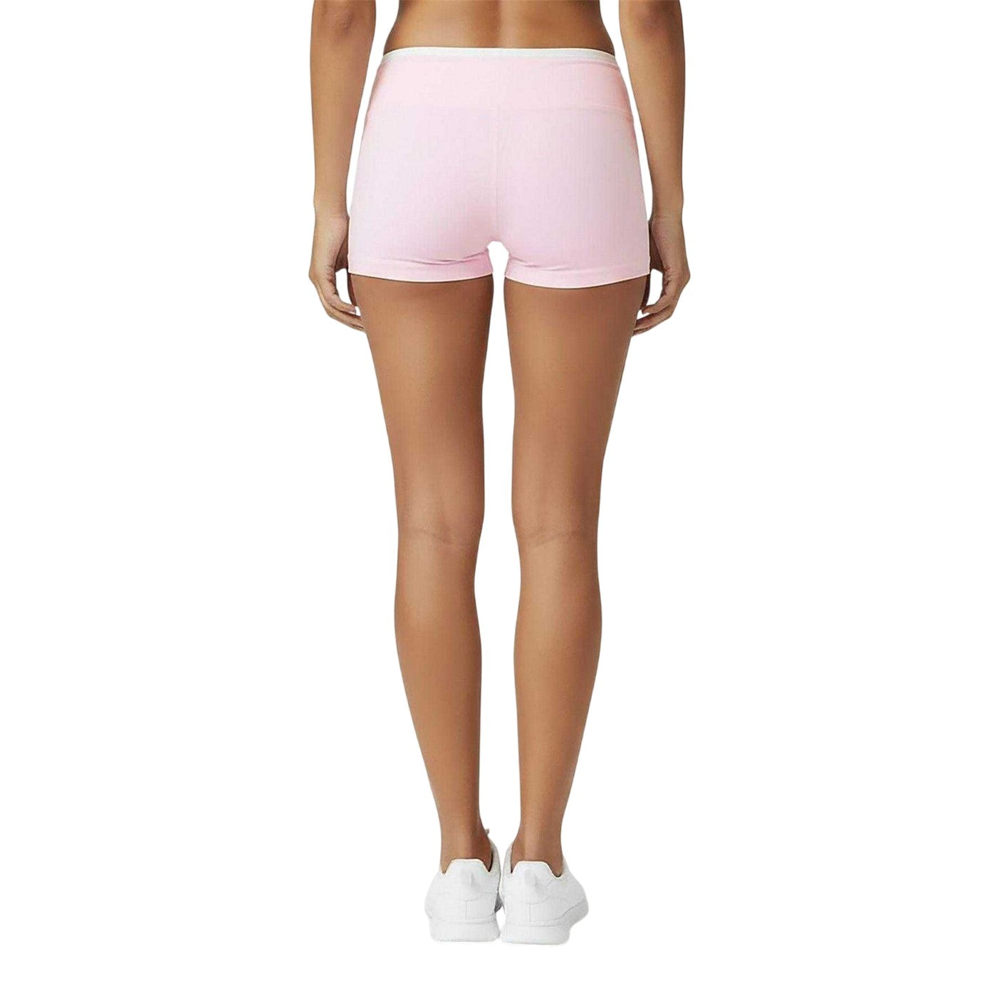 Light Pink - Back - USA Pro Womens-Ladies Layer Workout Shorts