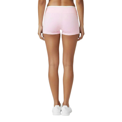 Light Pink - Back - USA Pro Womens-Ladies Layer Workout Shorts