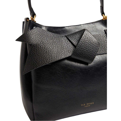 Black - Side - Ted Baker Womens-Ladies Ssansa Bowknot Shoulder Bag