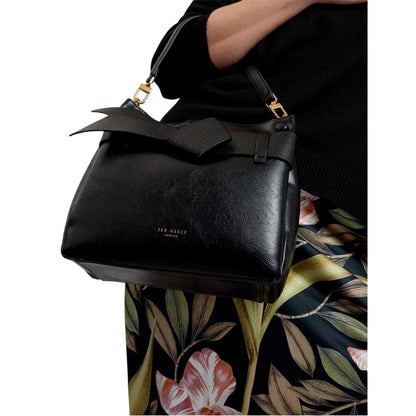 Black - Pack Shot - Ted Baker Womens-Ladies Ssansa Bowknot Shoulder Bag