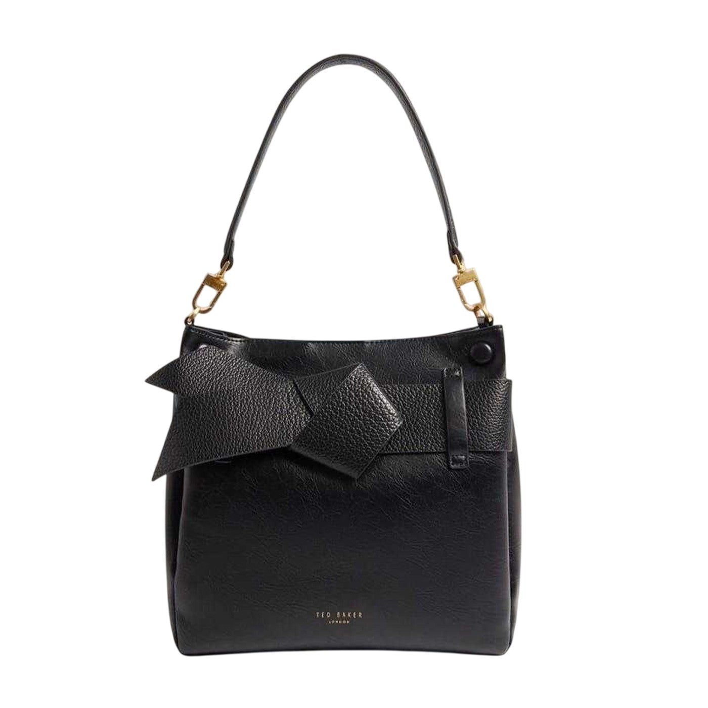 Black - Front - Ted Baker Womens-Ladies Ssansa Bowknot Shoulder Bag