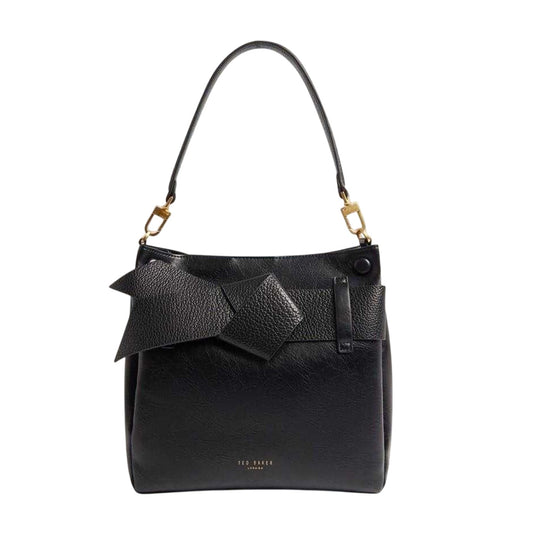 Black - Front - Ted Baker Womens-Ladies Ssansa Bowknot Shoulder Bag