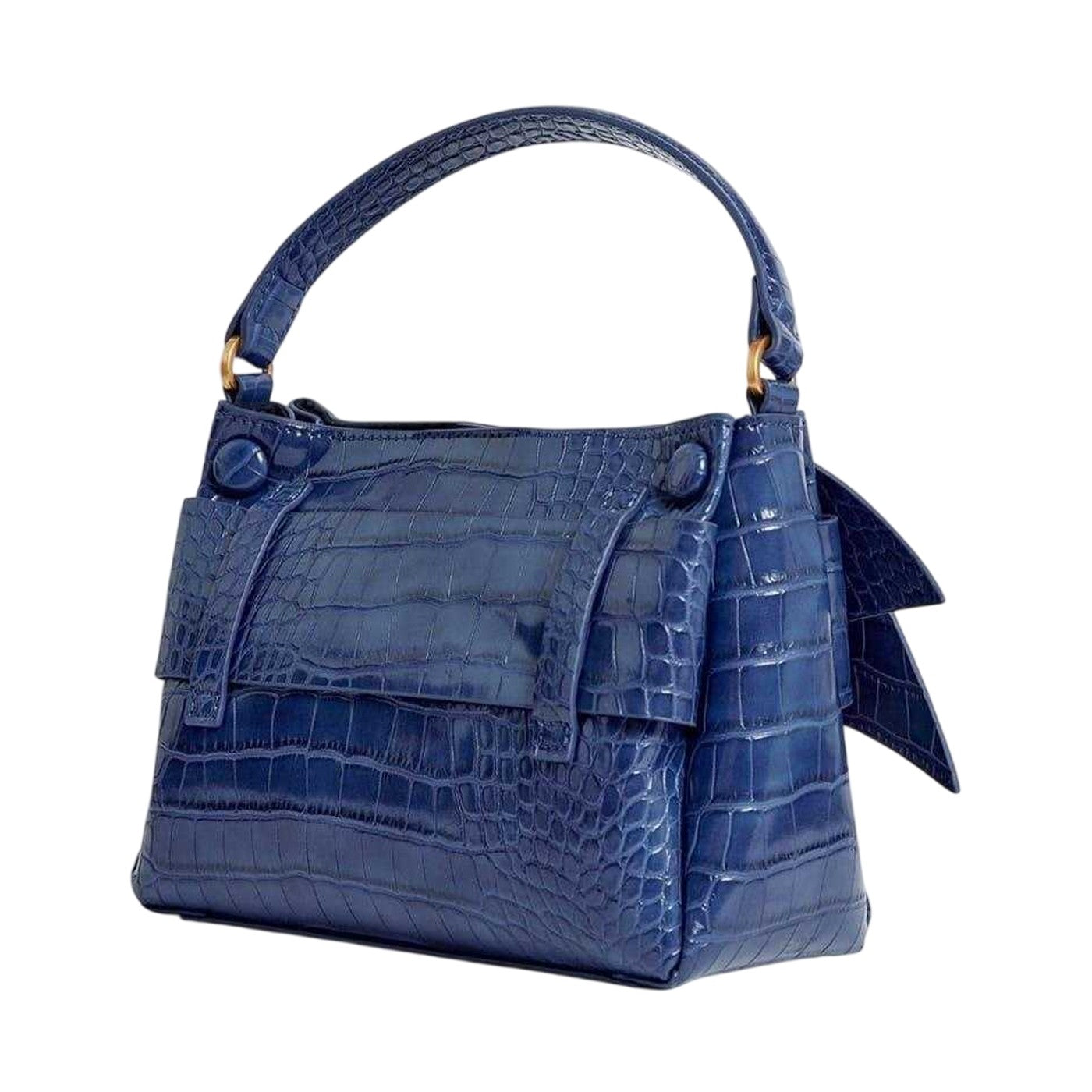 Dark Blue - Back - Ted Baker Ssansa Bowknot Handbag
