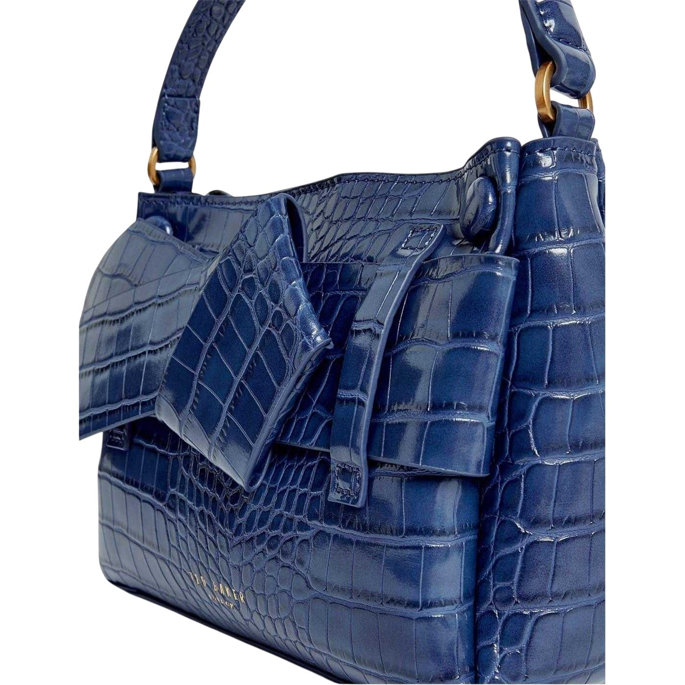 Dark Blue - Side - Ted Baker Ssansa Bowknot Handbag