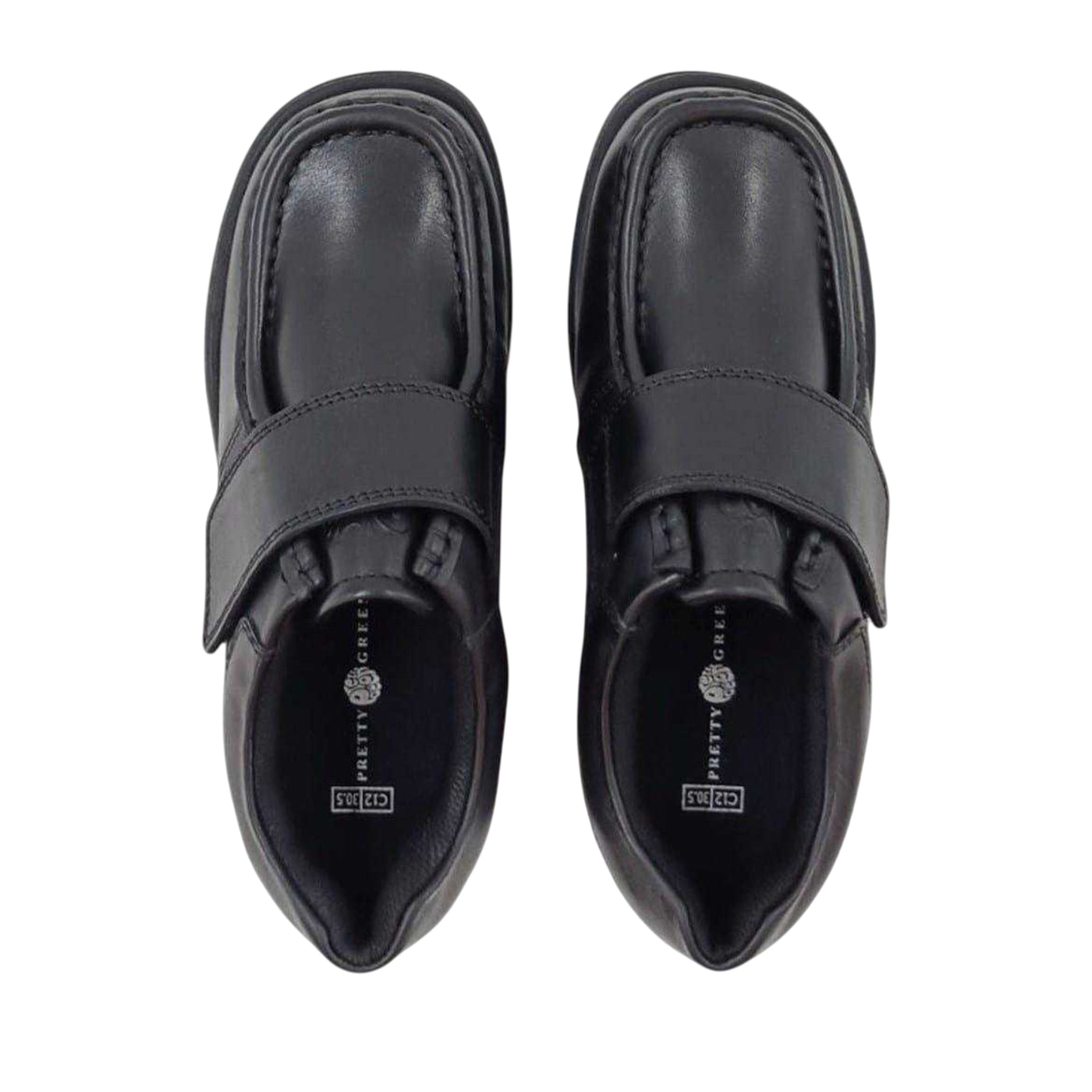 Black - Lifestyle - Waltham Boys Leather School Shoes