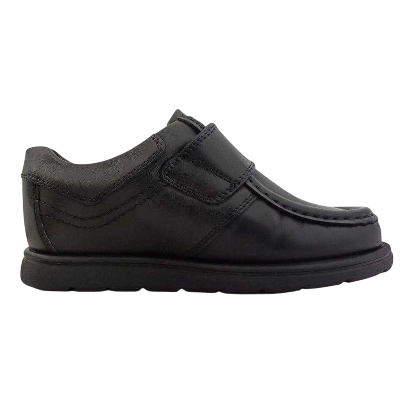 Black - Front - Waltham Boys Leather School Shoes