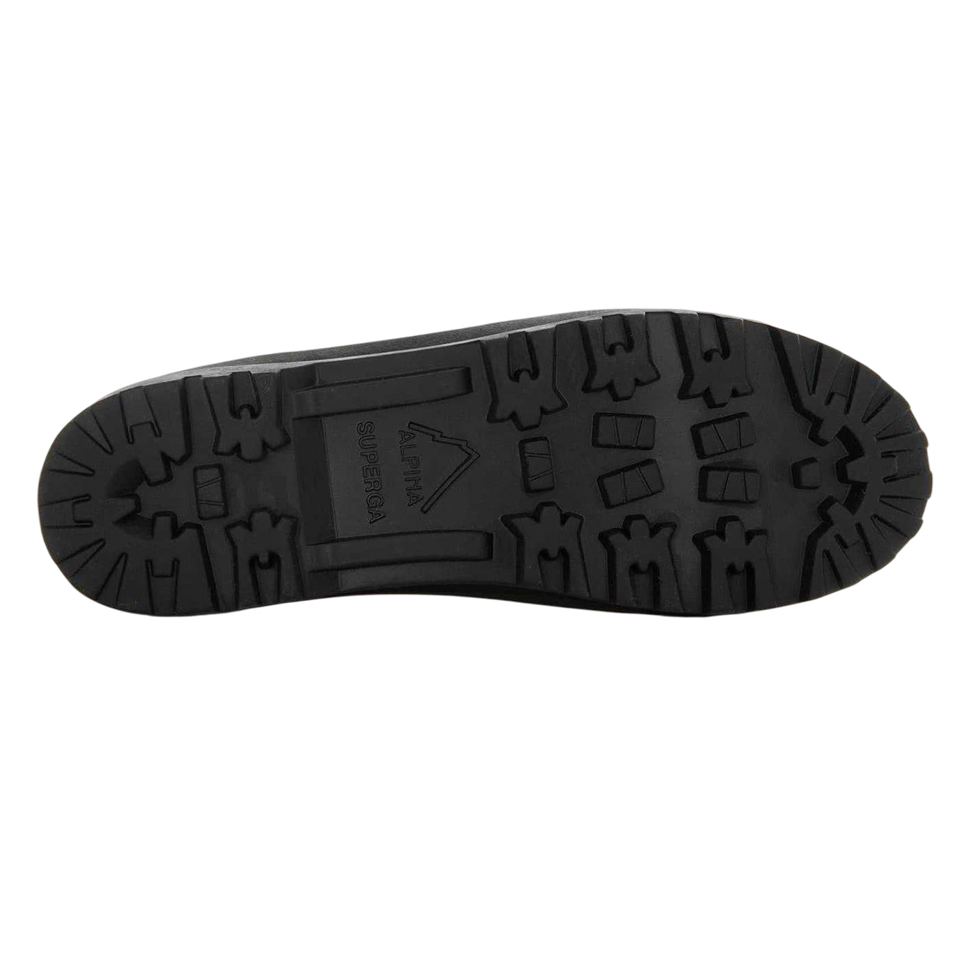 Black - Side - Superga Womens-Ladies 2341 Alpina Canvas High-top Shoes