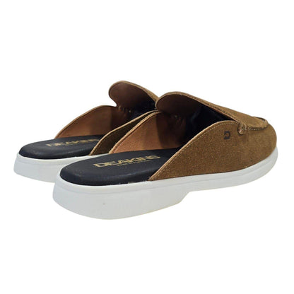 Suede - Back - Nicholas Deakins Mens Suede Summer Flat Mules