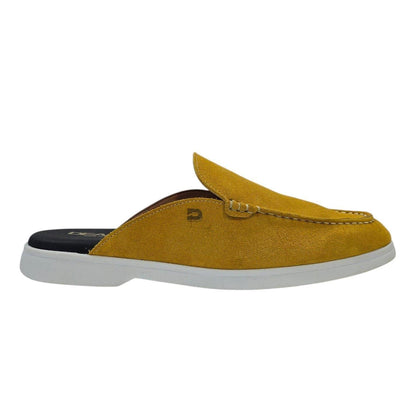Honey - Front - Nicholas Deakins Mens Suede Summer Flat Mules