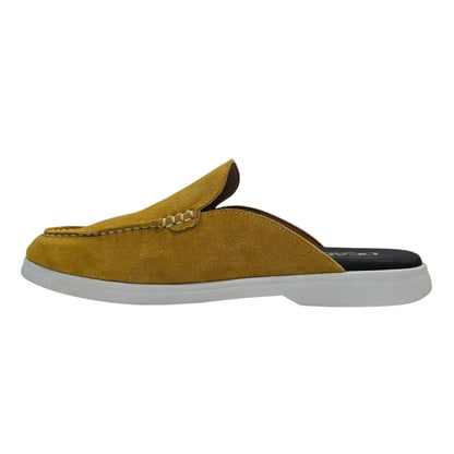 Honey - Side - Nicholas Deakins Mens Suede Summer Flat Mules