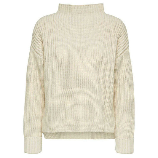 Birch - Front - Selected Femme Womens-Ladies Selma Rib Knit Jumper