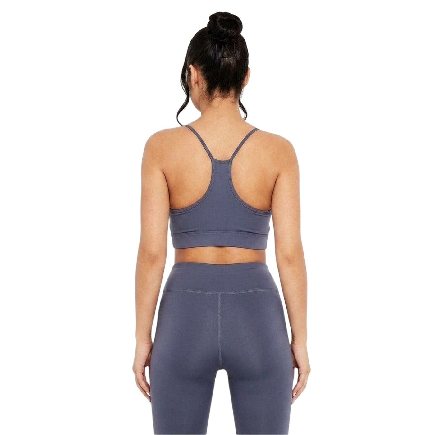 Navy - Back - Missy Empire Womens-Ladies Gym Crop Top