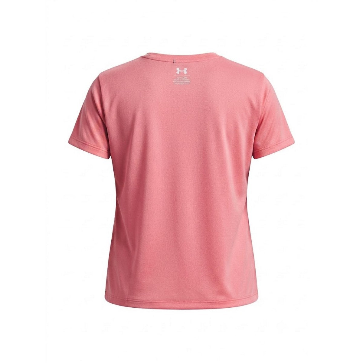 Pink-White - Back - Under Armour Childrens-Kids Tech Performance T-Shirt