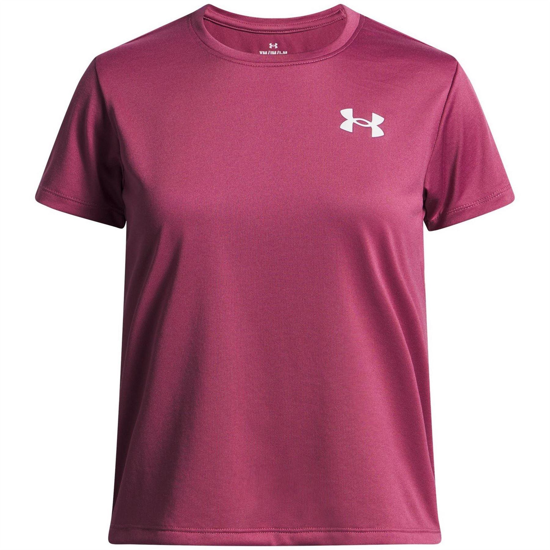 Fuchsia - Front - Under Armour Childrens-Kids Tech Performance T-Shirt