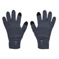 Grey - Front - Under Armour Halftime Full Finger Wool Winter Gloves