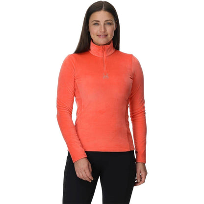 Coral - Lifestyle - Spyder Womens-Ladies Shimmer Velour Sweatshirt