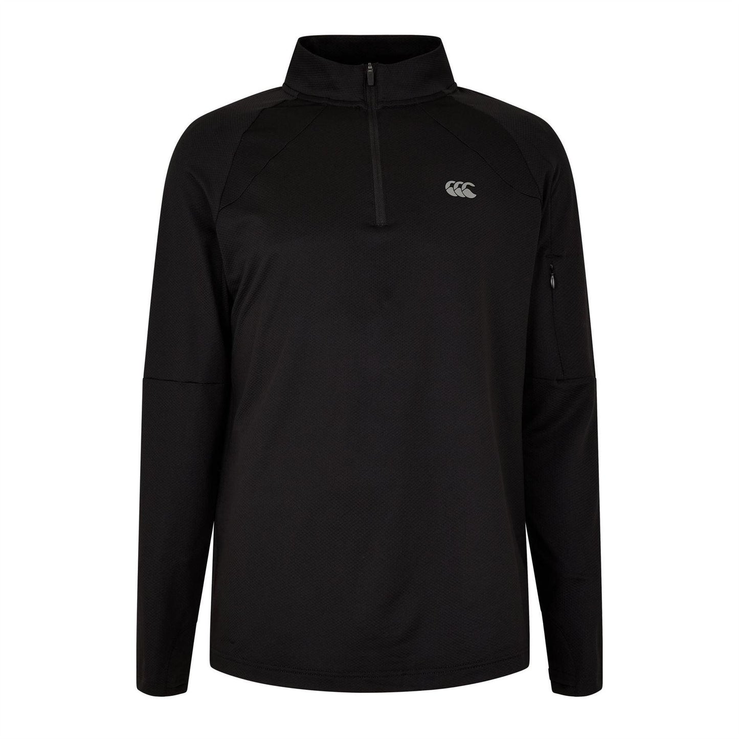 Black - Front - Canterbury Mens Tempo Quarter Zip Track Jacket