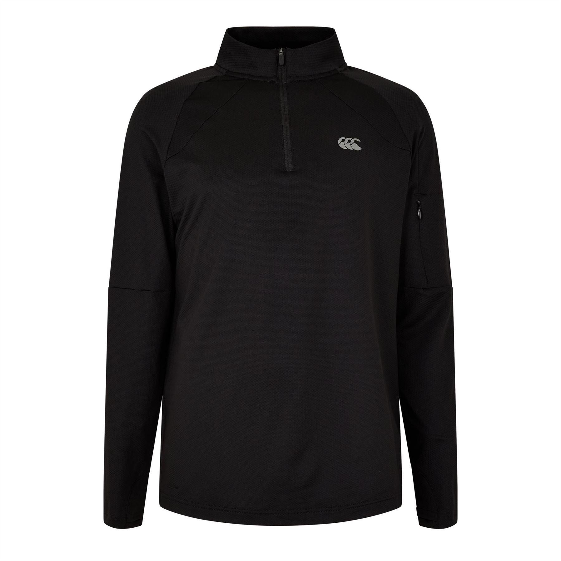 Black - Front - Canterbury Mens Tempo Quarter Zip Track Jacket