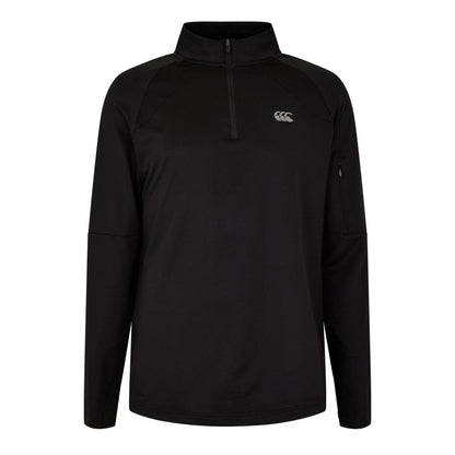 Black - Front - Canterbury Mens Tempo Quarter Zip Track Jacket