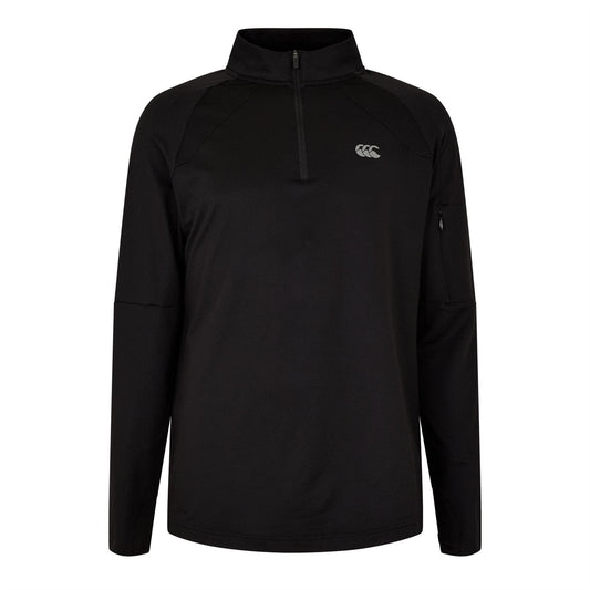 Black - Front - Canterbury Mens Tempo Quarter Zip Track Jacket