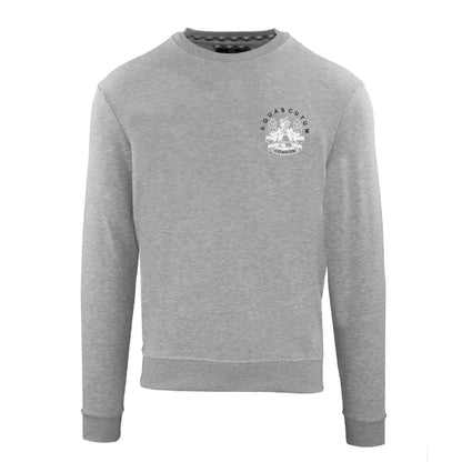 Grey - Front - Aquascutum Mens Round Neck Sweatshirt