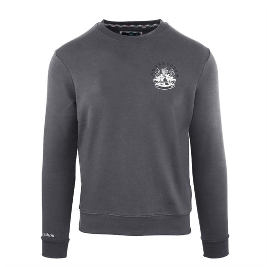 Antracite - Front - Aquascutum Mens Round Neck Sweatshirt