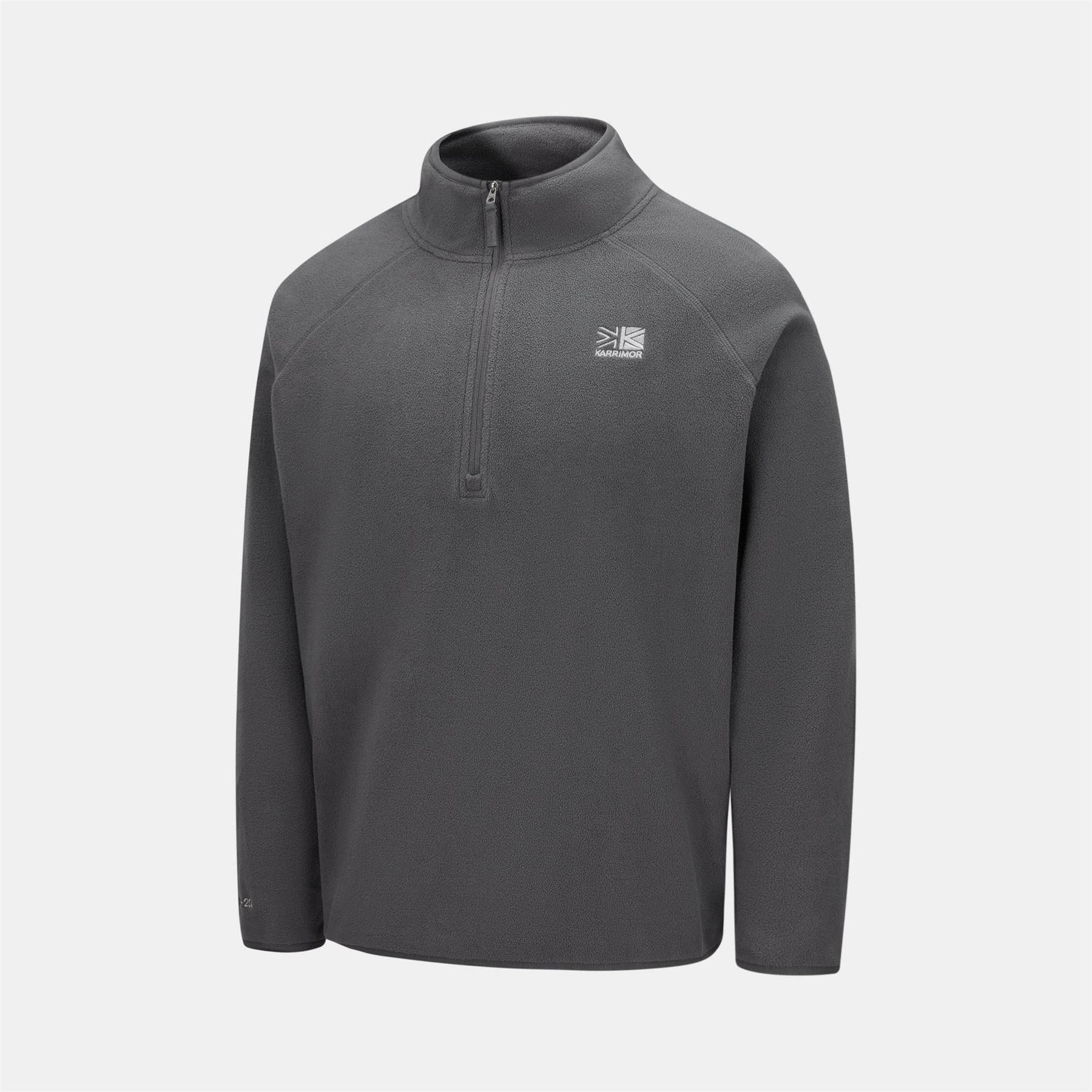 Charcoal - Side - Karrimor Mens Microfleece Fleece