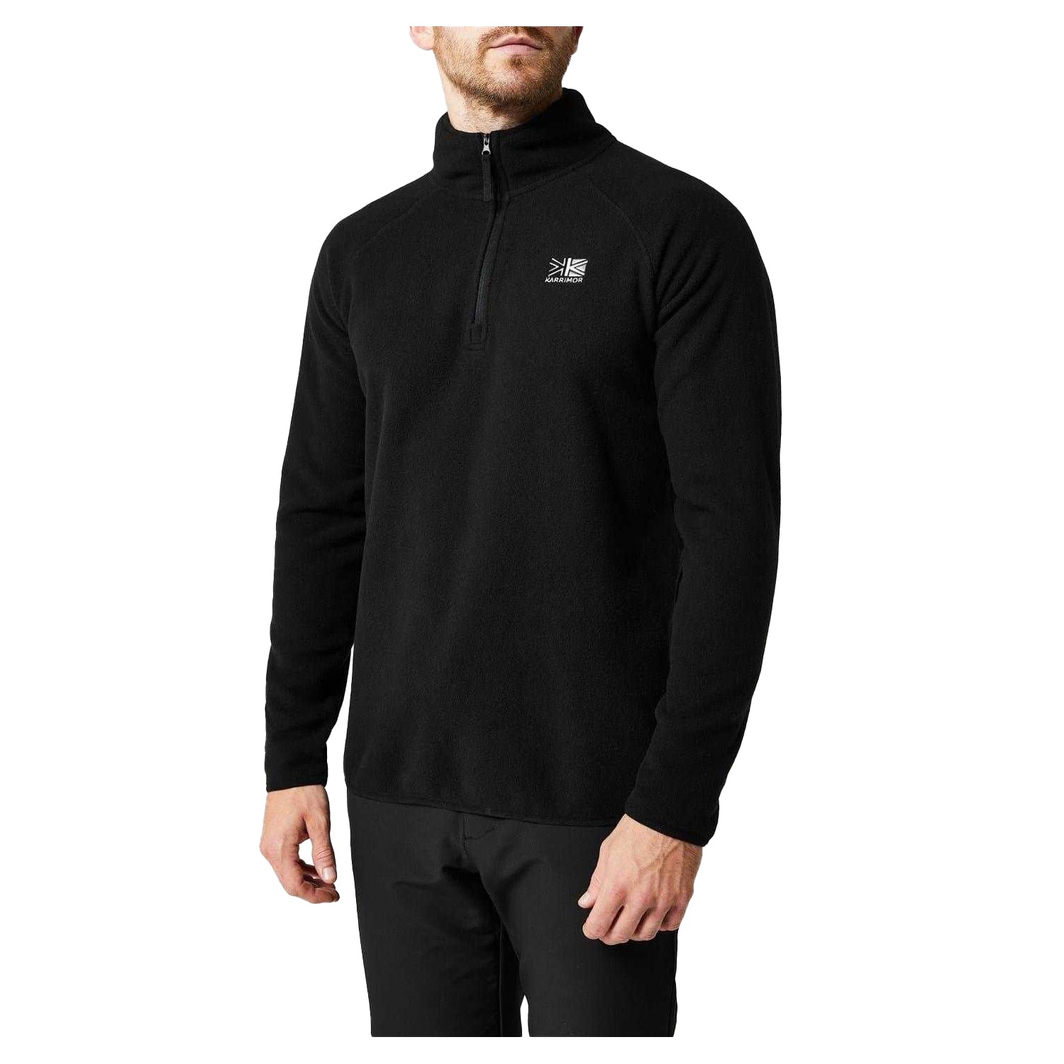 Black - Side - Karrimor Mens Microfleece Fleece
