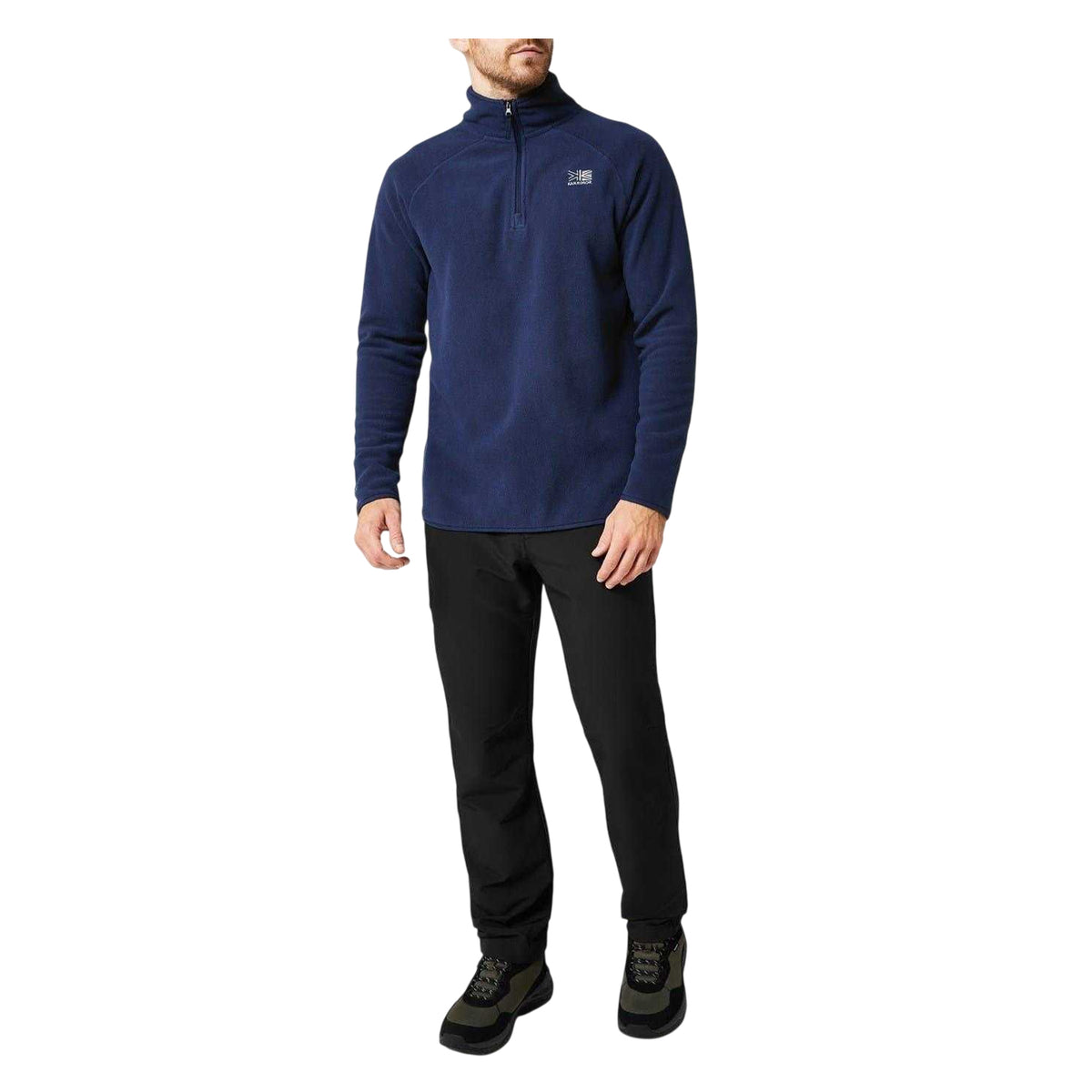 Navy - Side - Karrimor Mens Microfleece Fleece