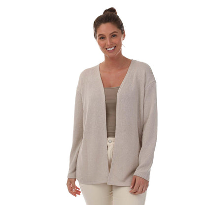 Oatmeal - Lifestyle - Vero Moda Womens-Ladies Eddie Open Cardigan