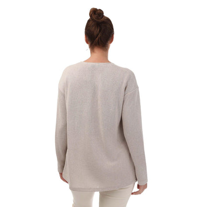 Oatmeal - Back - Vero Moda Womens-Ladies Eddie Open Cardigan