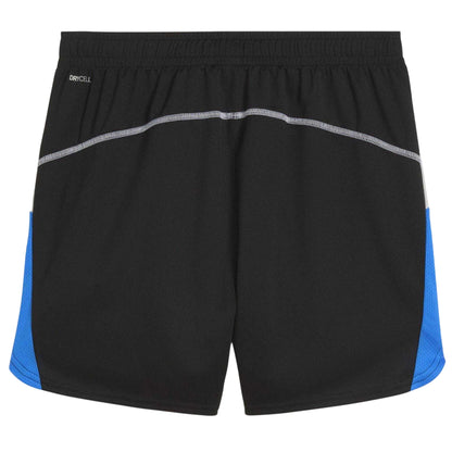 Black-Blue - Back - Puma Womens-Ladies Training Workout Shorts
