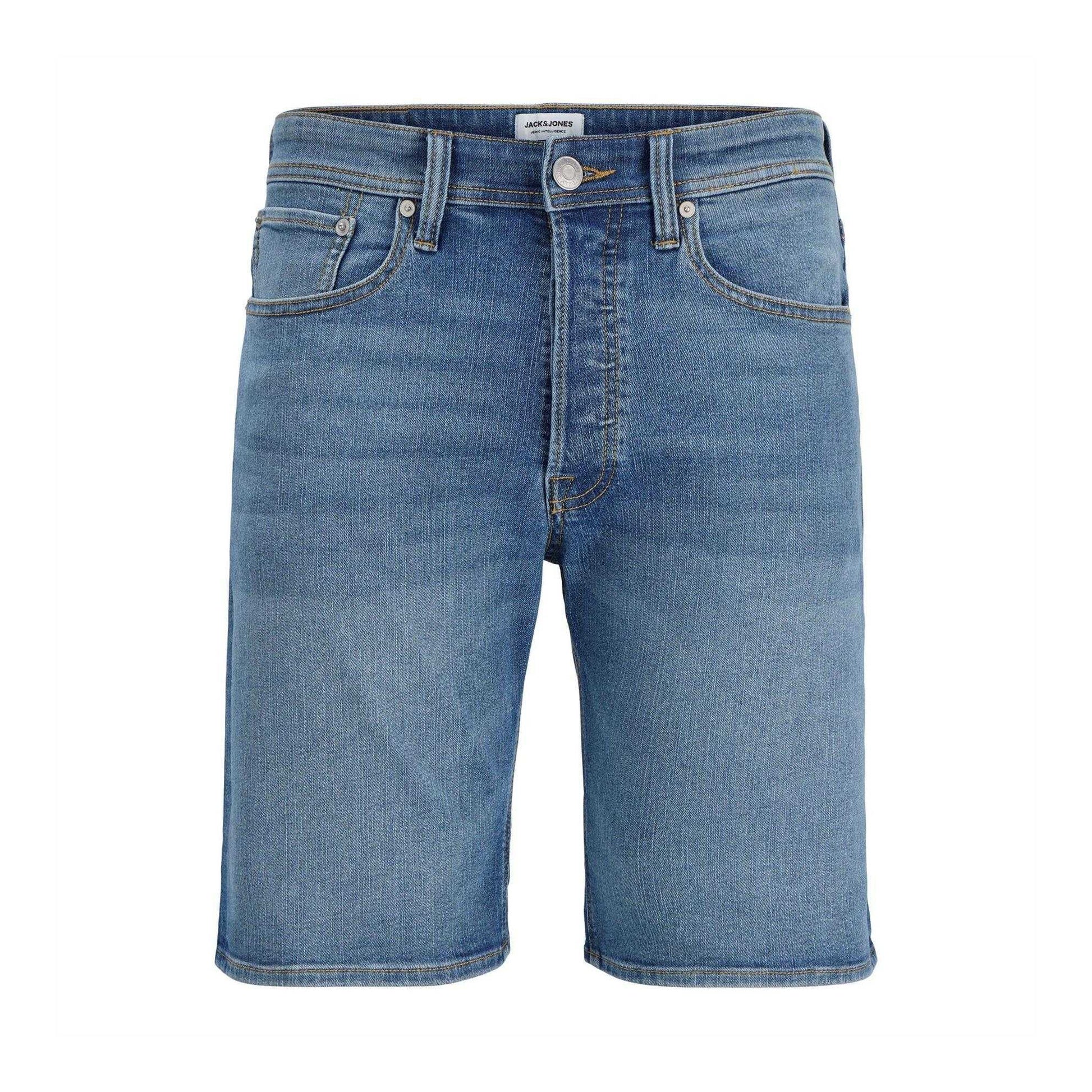 Blue Denim - Front - Jack And Jones Childrens-Kids Denim Shorts