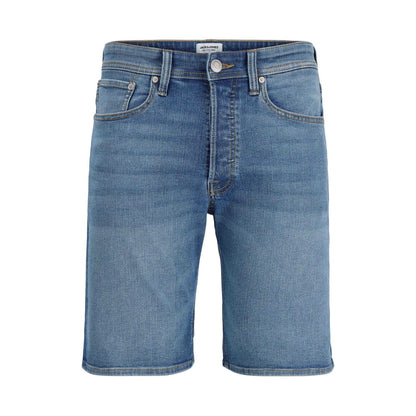 Blue Denim - Front - Jack And Jones Childrens-Kids Denim Shorts