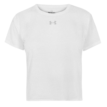 White - Front - Under Armour Womens-Ladies Velociti Performance T-Shirt