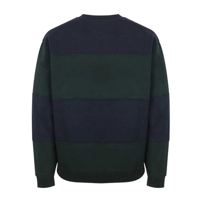 Pine-Navy - Back - Jack Wills Mens Colour Block Sweatshirt
