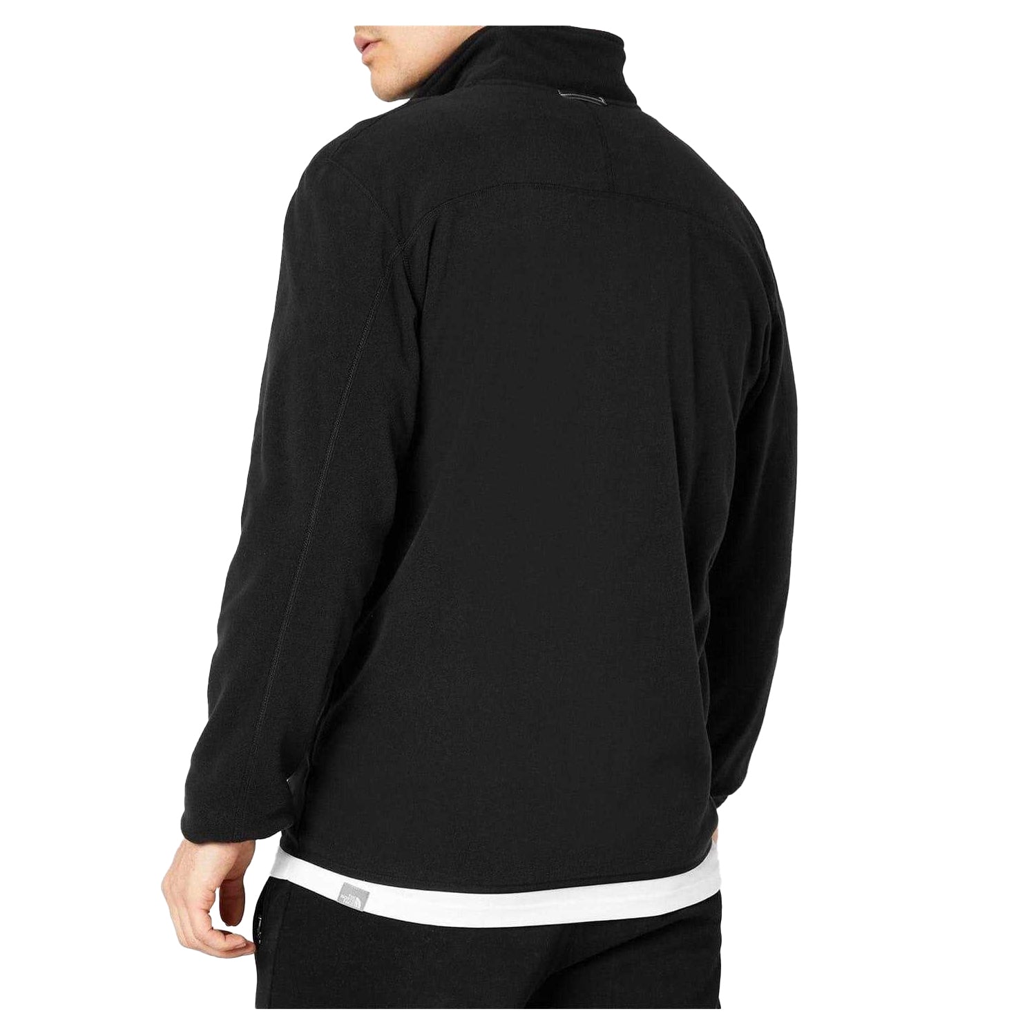 Black - Back - The North Face Mens Glacier Fleece Jacket