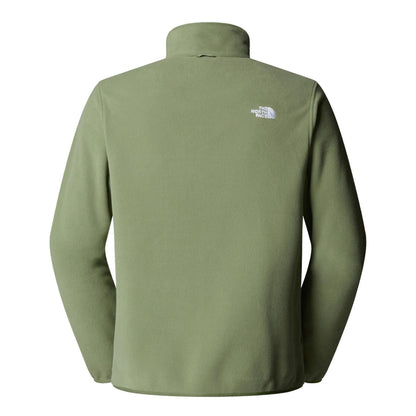 Green - Back - The North Face Mens Glacier Fleece Jacket