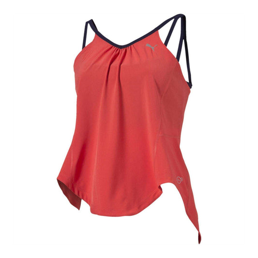 Red - Front - Puma Womens-Ladies Fitted Sleeveless Tank Top