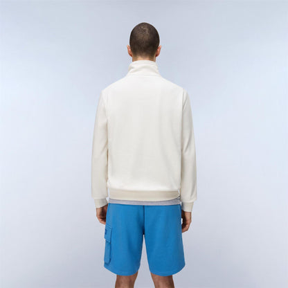 White - Lifestyle - Napapijri Mens Box Logo Sweatshirt
