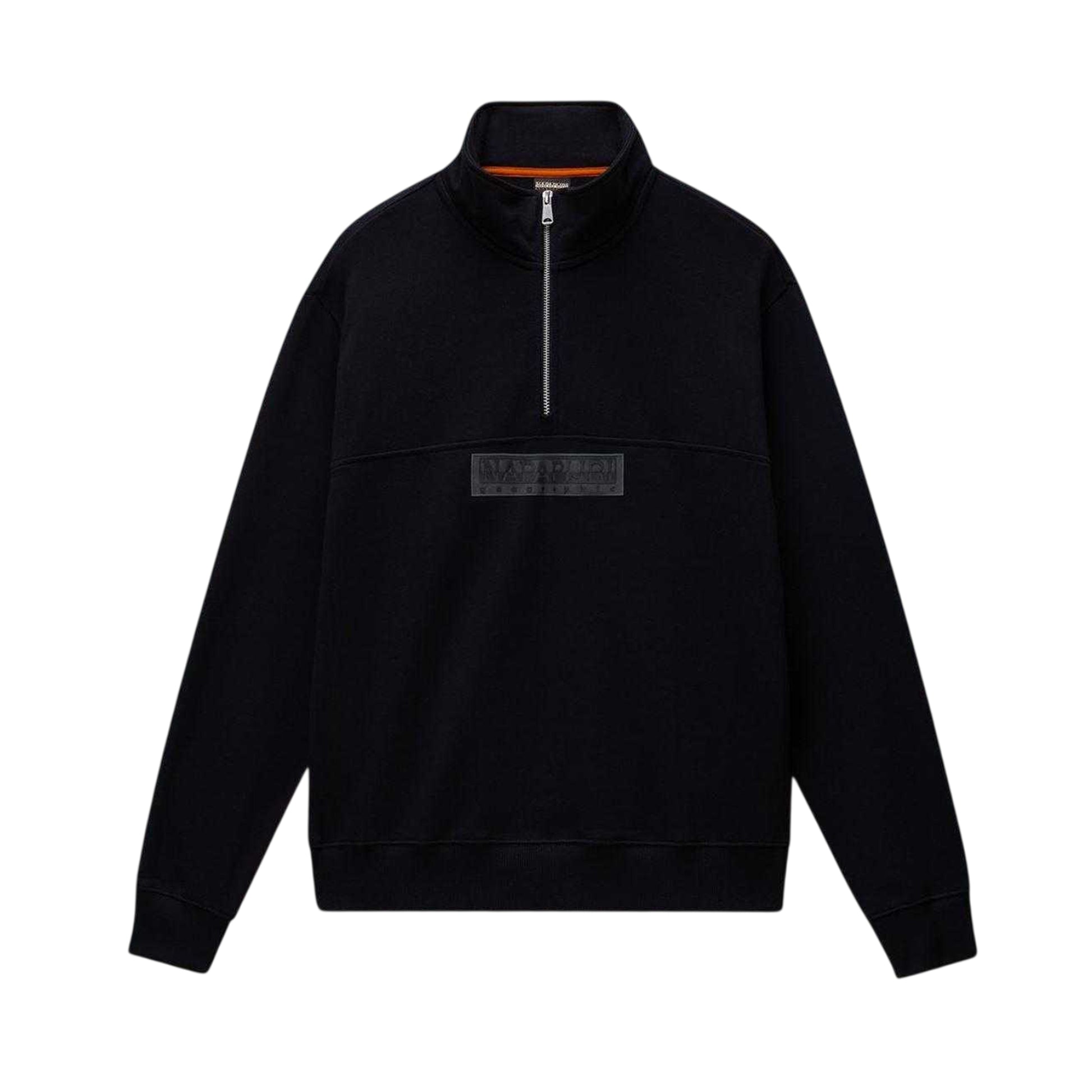 Black - Front - Napapijri Mens Box Logo Sweatshirt