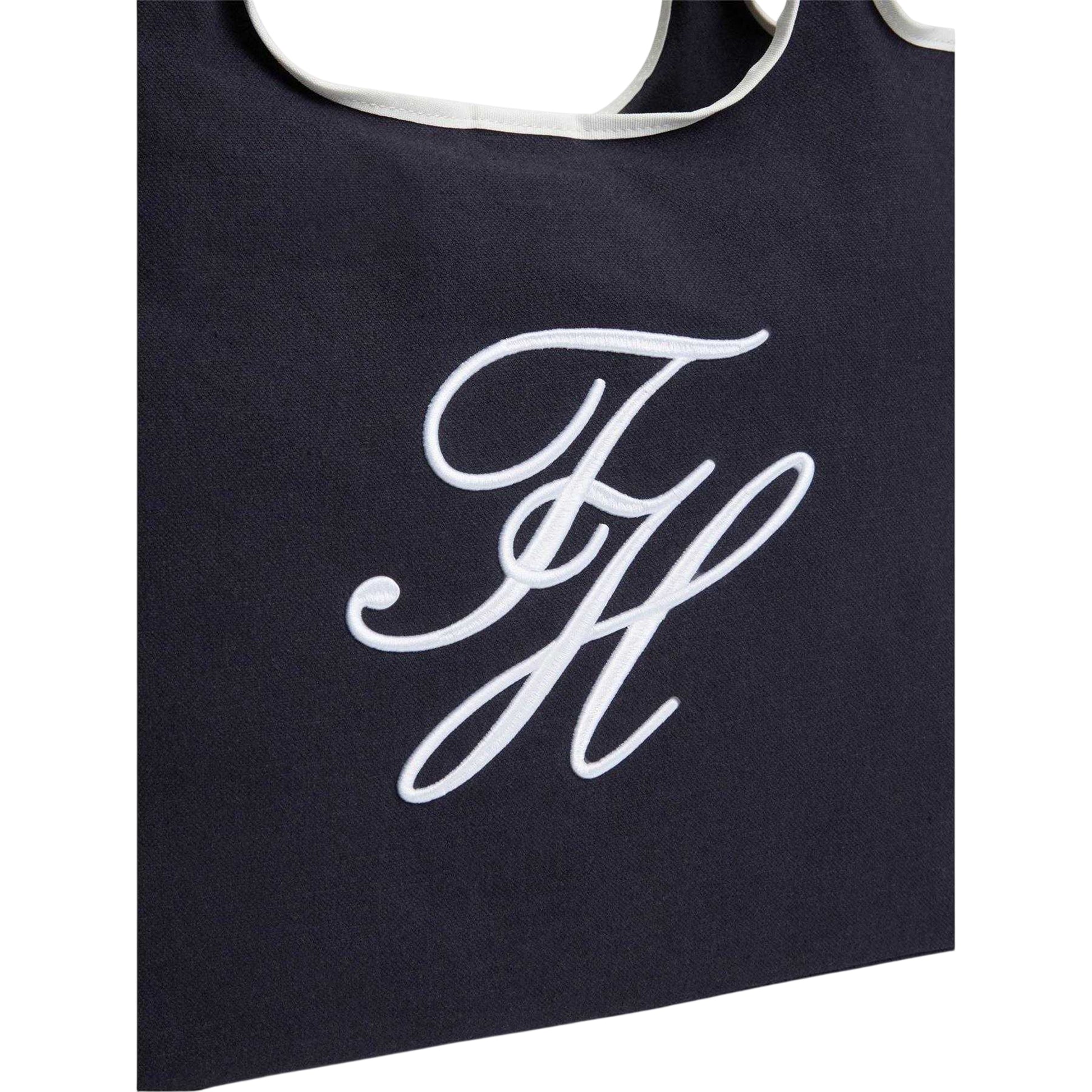 Blue-Canvas - Side - Tommy Hilfiger Womens-Ladies Canvas Tote Bag