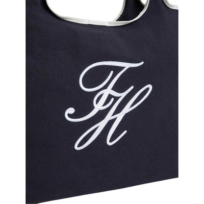 Blue-Canvas - Side - Tommy Hilfiger Womens-Ladies Canvas Tote Bag