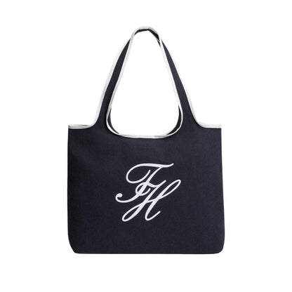 Blue-Canvas - Front - Tommy Hilfiger Womens-Ladies Canvas Tote Bag