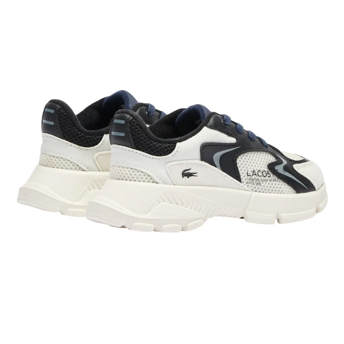 Off White - Back - Lacoste Childrens-Kids L003 Neo Trainers
