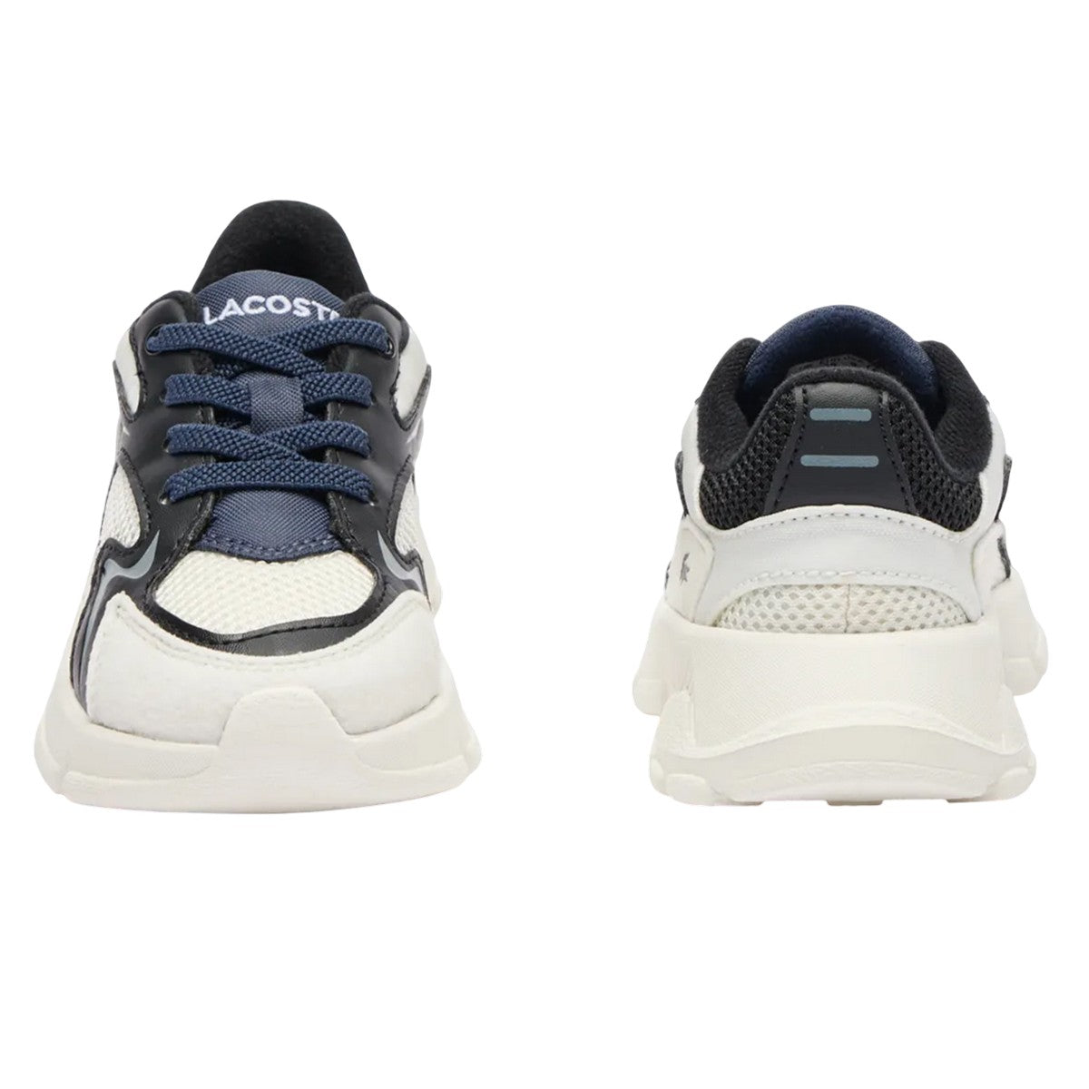 Off White - Close up - Lacoste Childrens-Kids L003 Neo Trainers