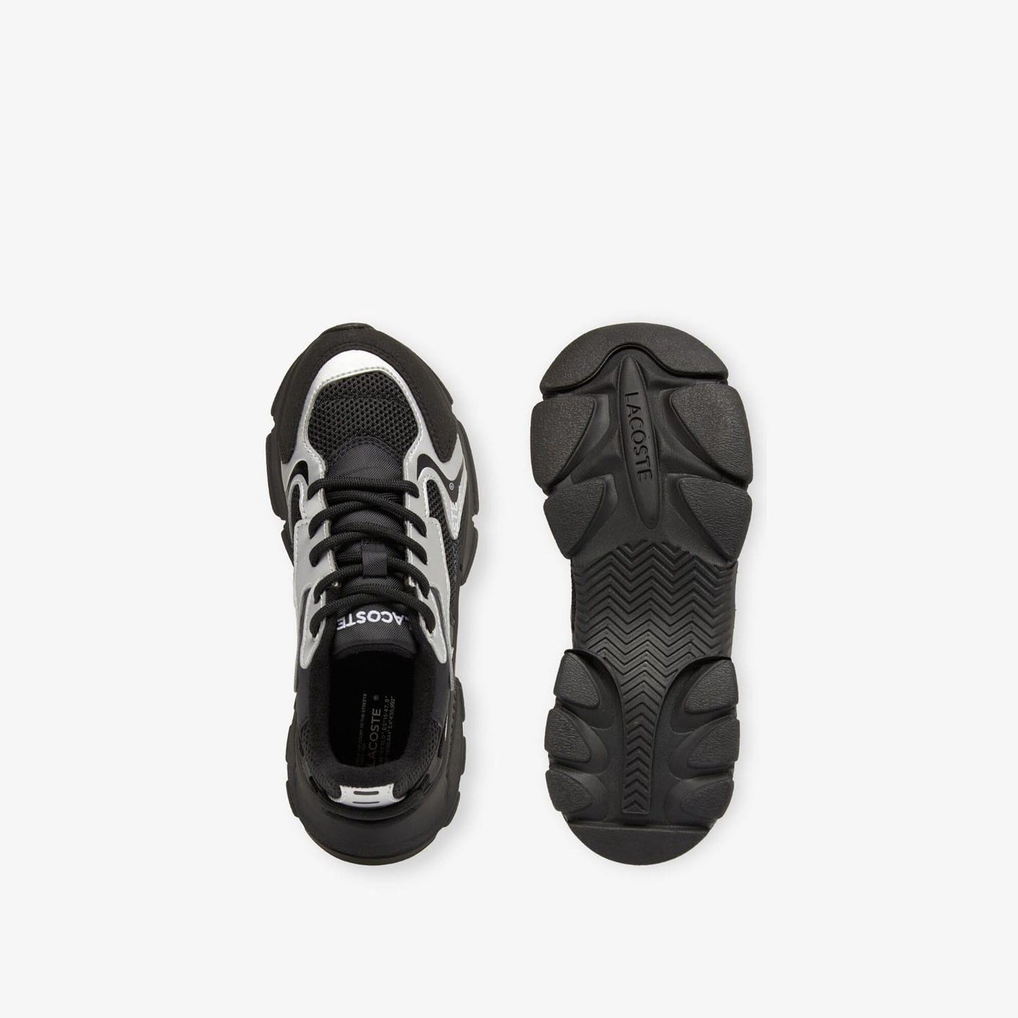 Black Silver - Lifestyle - Lacoste Childrens-Kids L003 Neo Trainers