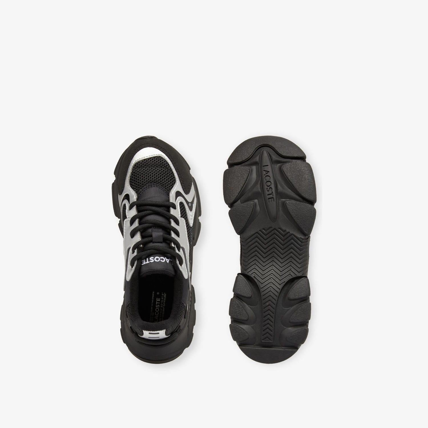 Black Silver - Lifestyle - Lacoste Childrens-Kids L003 Neo Trainers